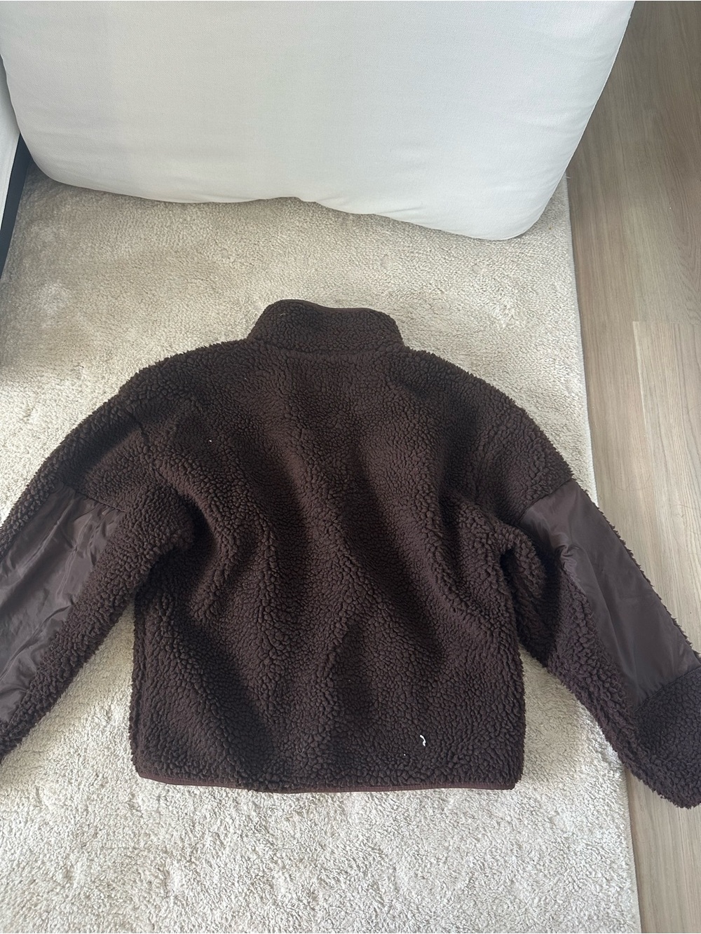 Fabletics Dark Brown Teddy Sherpa Lined Jacket - Picture 3 of 3